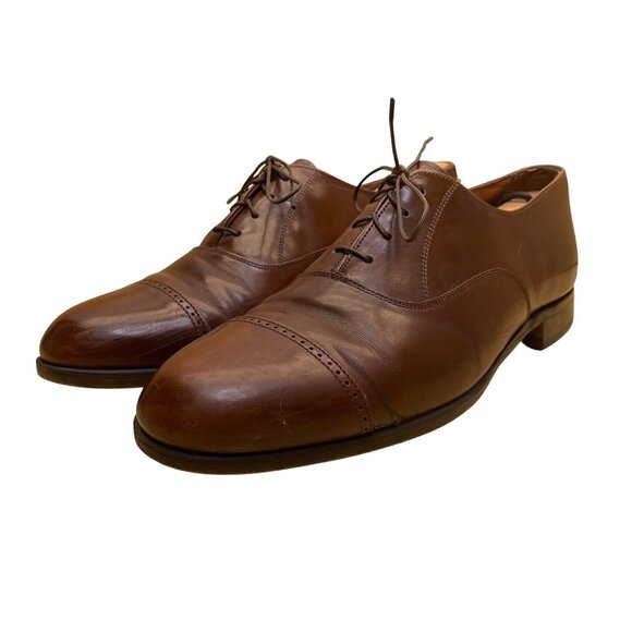 Bostonian Mens Brown Leather Cap Toe Oxford Dress Shoes Lace-Up Size 11 M main image 4